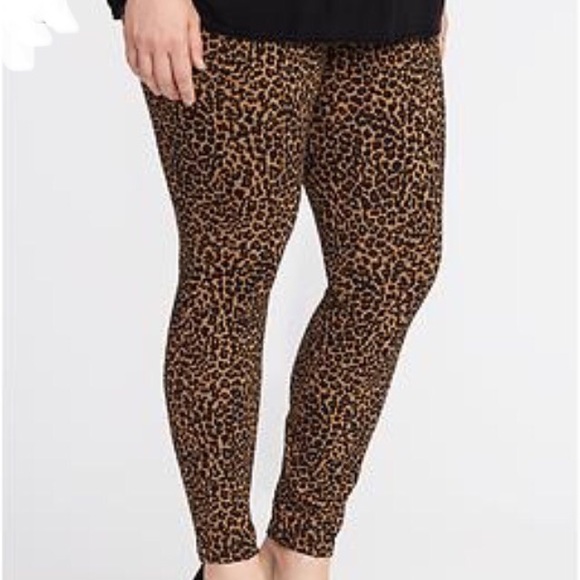 old navy leopard leggings